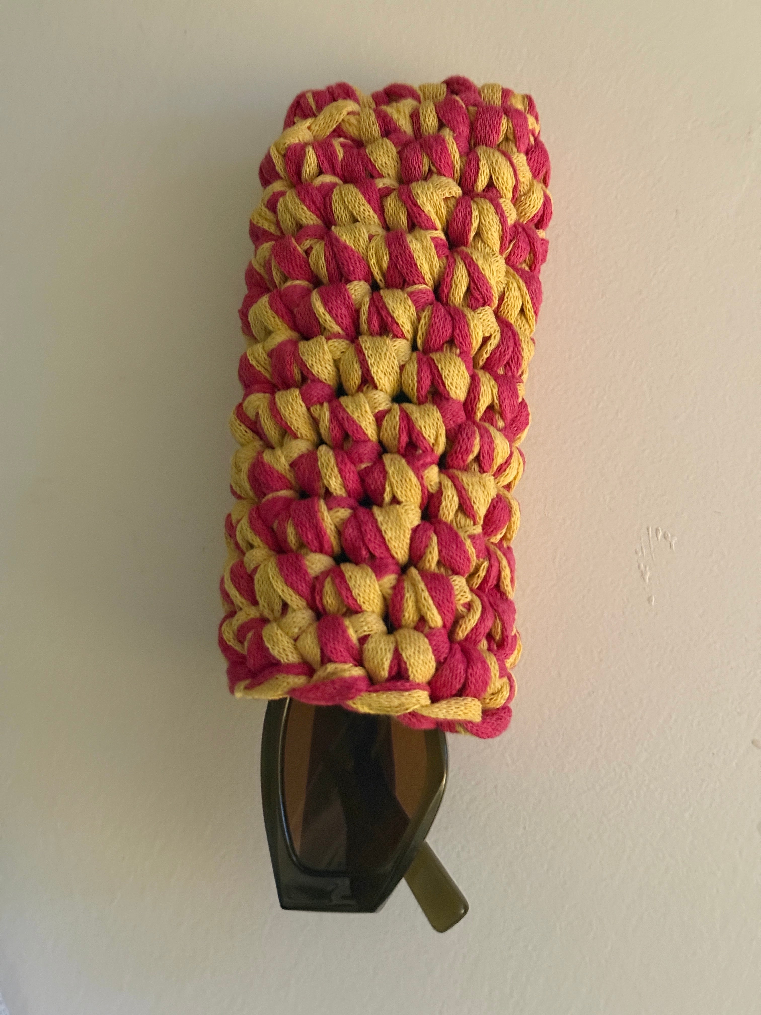 The Sunglass Case in Yellow & Pink