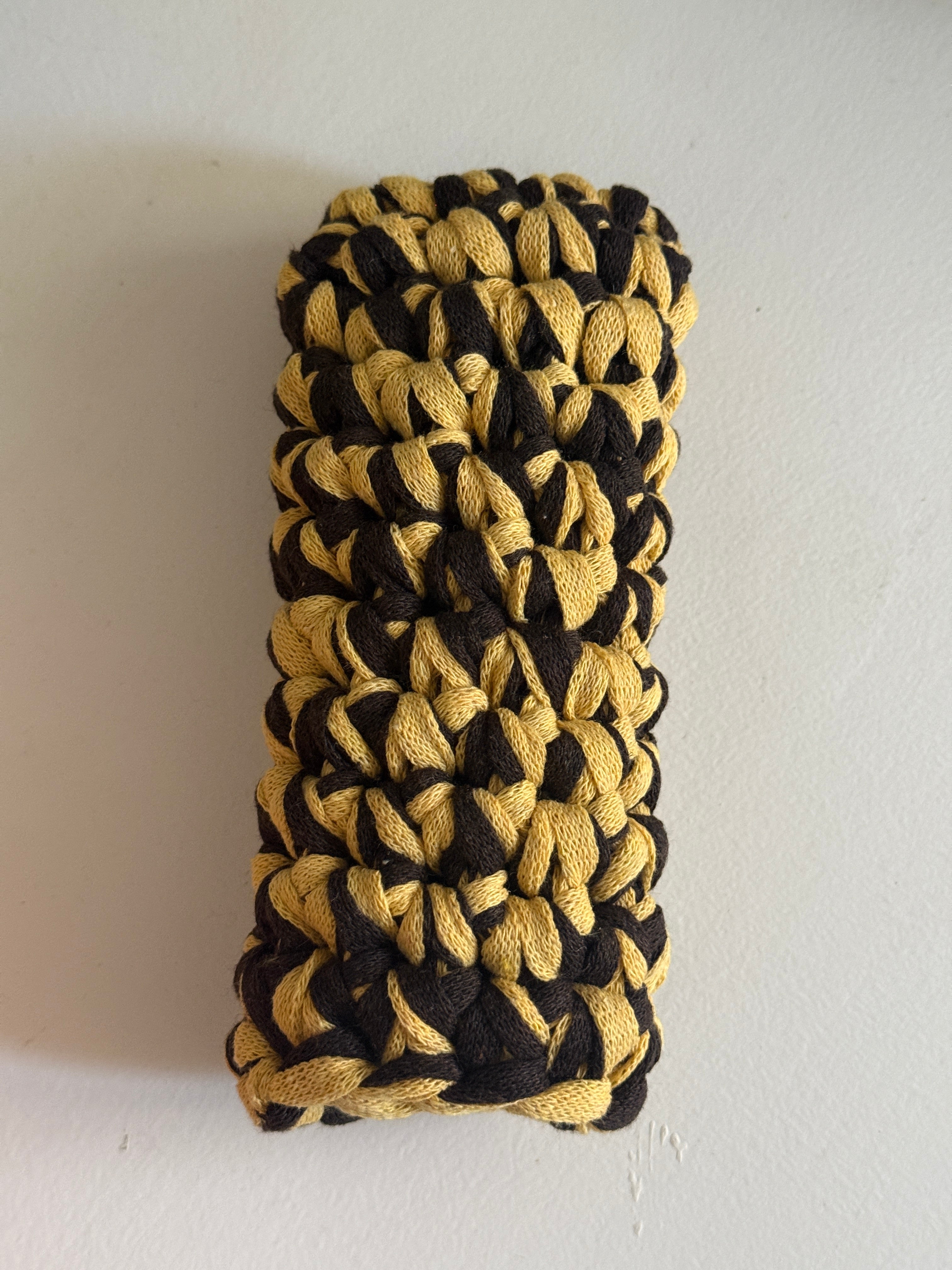 The Sunglass Case in Yellow & Brown